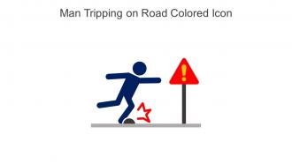 Man Tripping On Road Colored Icon In Powerpoint Pptx Png And Editable Eps Format