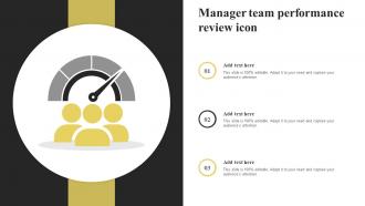 Manager Team Performance Review Icon