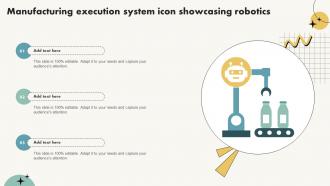Manufacturing Execution System Icon Showcasing Robotics