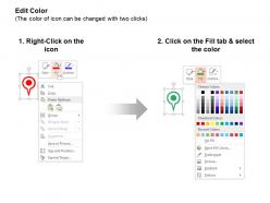 Map multiple location indicator ppt icons graphics