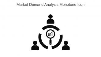 Market Demand Analysis Monotone Icon In Powerpoint Pptx Png And Editable Eps Format