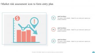 Market Risk Assessment Icon To Form Entry Plan
