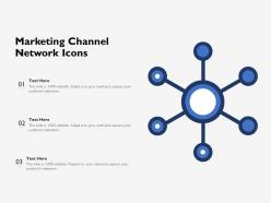 Marketing channel network icons