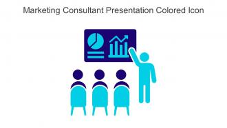 Marketing Consultant Presentation Colored Icon In Powerpoint Pptx Png And Editable Eps Format