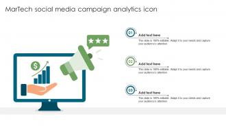 MarTech Social Media Campaign Analytics Icon