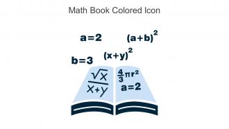 Math Book Colored Icon In Powerpoint Pptx Png And Editable Eps Format