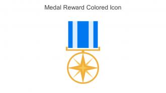 Medal Reward Colored Icon In Powerpoint Pptx Png And Editable Eps Format