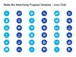 Media mix advertising proposal template icons slide ppt powerpoint presentation portfolio graphics