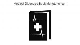 Medical Diagnosis Book Monotone Icon In Powerpoint Pptx Png And Editable Eps Format