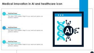 Medical Innovation In AI And Healthcare Icon