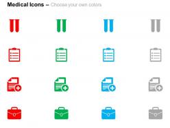 Medical report system health issues ppt icons graphics