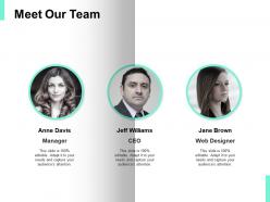 Meet our team communication d116 ppt powerpoint presentation icon objects