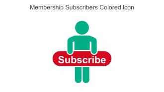 Membership Subscribers Colored Icon In Powerpoint Pptx Png And Editable Eps Format