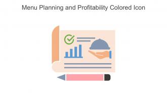 Menu Planning And Profitability Colored Icon In Powerpoint Pptx Png And Editable Eps Format