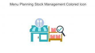 Menu Planning Stock Management Colored Icon In Powerpoint Pptx Png And Editable Eps Format