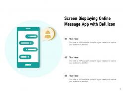 Message icon download notification through speech bubble confirmation