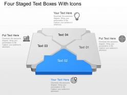Mh four staged text boxes with icons powerpoint template