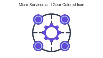 Micro Services And Gear Colored Icon In Powerpoint Pptx Png And Editable Eps Format