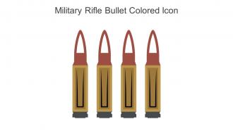Military Rifle Bullet Colored Icon In Powerpoint Pptx Png And Editable Eps Format