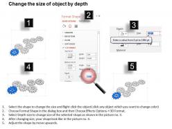Ml seven staged gear process icon diagram powerpoint template slide