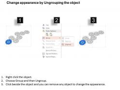Ml seven staged gear process icon diagram powerpoint template slide