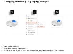 Mn six staged circular puzzle with icons diagram powerpoint template slide