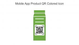 Mobile App Product QR Colored Icon In Powerpoint Pptx Png And Editable Eps Format