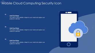 Mobile Cloud Computing Security Icon