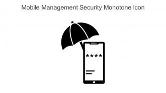 Mobile Management Security Monotone Icon In Powerpoint Pptx Png And Editable Eps Format