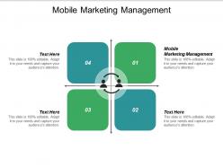 Mobile marketing management ppt powerpoint presentation icon graphic images cpb