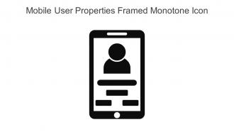 Mobile User Properties Framed Monotone Icon In Powerpoint Pptx Png And Editable Eps Format