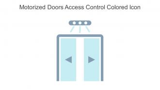 Motorized Doors Access Control Colored Icon In Powerpoint Pptx Png And Editable Eps Format