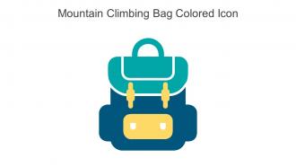 Mountain Climbing Bag Colored Icon In Powerpoint Pptx Png And Editable Eps Format