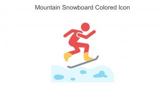Mountain Snowboard Colored Icon In Powerpoint Pptx Png And Editable Eps Format