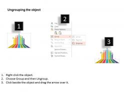 Multicolored business process icons diagram flat powerpoint design