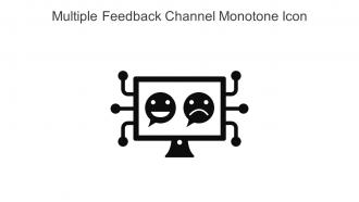 Multiple Feedback Channel Monotone Icon In Powerpoint Pptx Png And Editable Eps Format