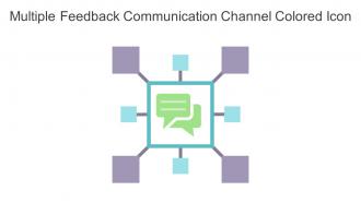 Multiple Feedback Communication Channel Colored Icon In Powerpoint Pptx Png And Editable Eps Format