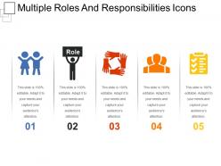 Multiple roles and responsibilities icons ppt example file