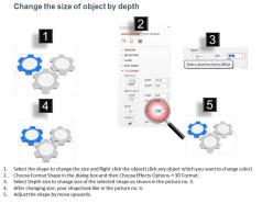 Mv three gears with icons process control techniques powerpoint template
