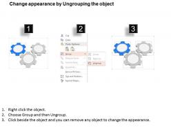 Mv three gears with icons process control techniques powerpoint template