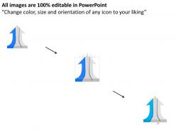Mx three staged arrow with icons progress strategy powerpoint template
