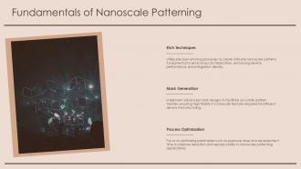 Nanolithography Nanoscale Patterning Semiconductor PPT PowerPoint ST AI Graphical Best