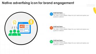 Native Advertising Icon For Brand Engagement