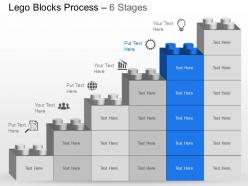 Nb six staged bar graph with icons marketing strategy powerpoint template slide