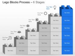 Nb six staged bar graph with icons marketing strategy powerpoint template slide