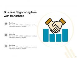 Negotiating Icon Agreement Handshake Icon Business Arrows
