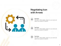 Negotiating Icon Agreement Handshake Icon Business Arrows