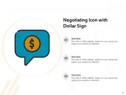 Negotiating Icon Agreement Handshake Icon Business Arrows