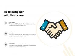 Negotiating Icon Agreement Handshake Icon Business Arrows