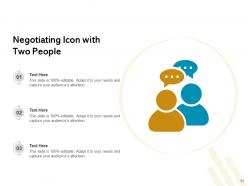 Negotiating Icon Agreement Handshake Icon Business Arrows
